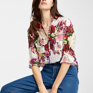Simons Icone Cotton Floral Blouse